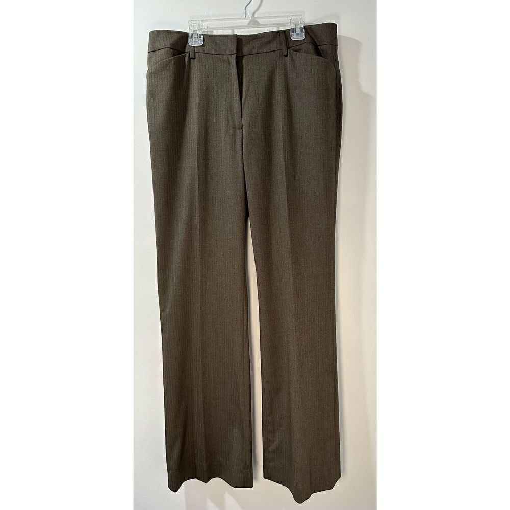 Don Caster women’s brown zip up slacks & pockets size 10S. #26-0759